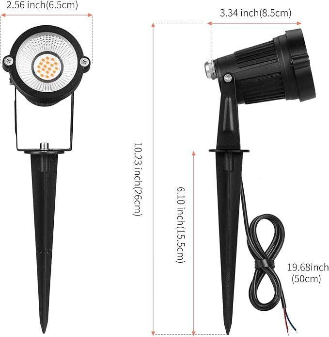 Low Voltage Landscape Lights Outdoor: 7W 700LM LED Landscape Lighting with Co...