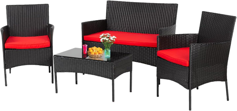 PayLessHere Outdoor Furniture Set 4Pc Modular Patio Furniture Set Water Resis...