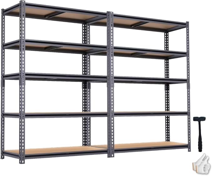 Garage Storage Shelves 2PCS, 60'' H Shelving Units and Storage, 2400 ...