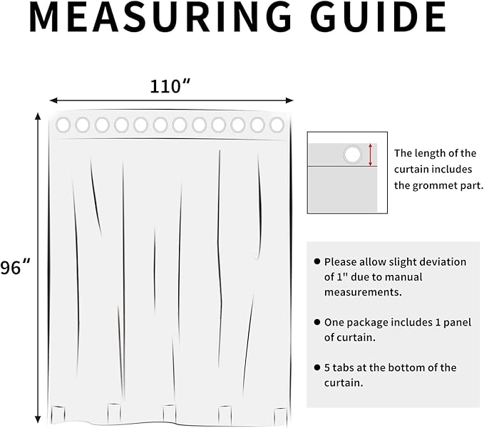 Easy-Going Linen Look Outdoor Curtains Waterproof Windproof Porch Curtains, S...