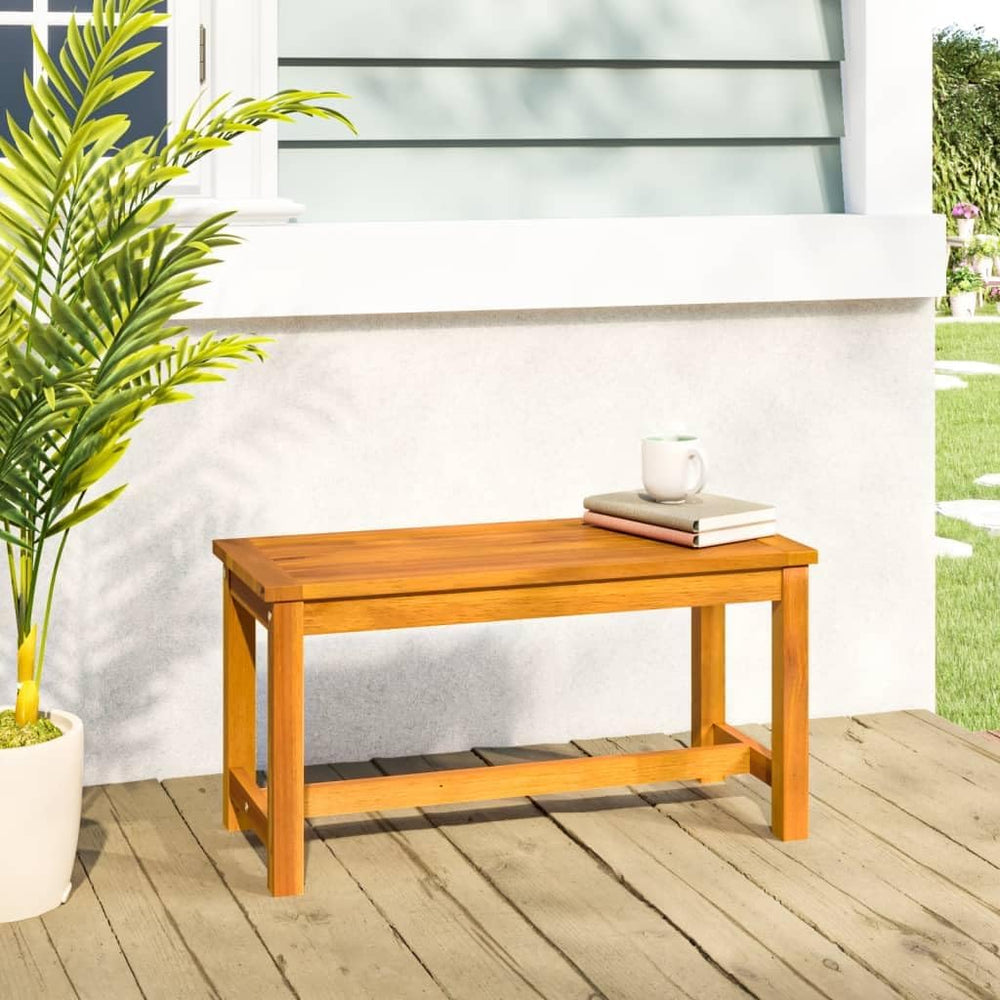 vidaXL Patio Bench 31.5"x13.8"x17.7" Solid Wood Acacia