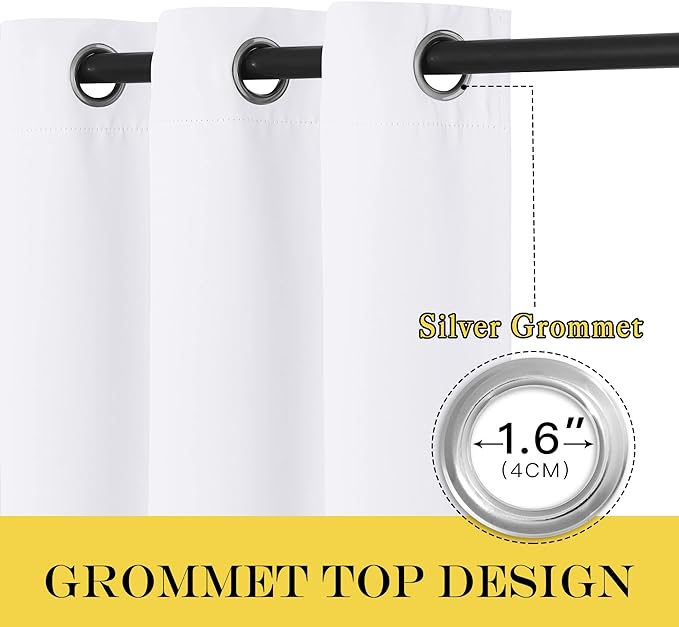NICETOWN Blackout Patio Curtains 100 x 144 Inches Long for Sliding Door Extra...