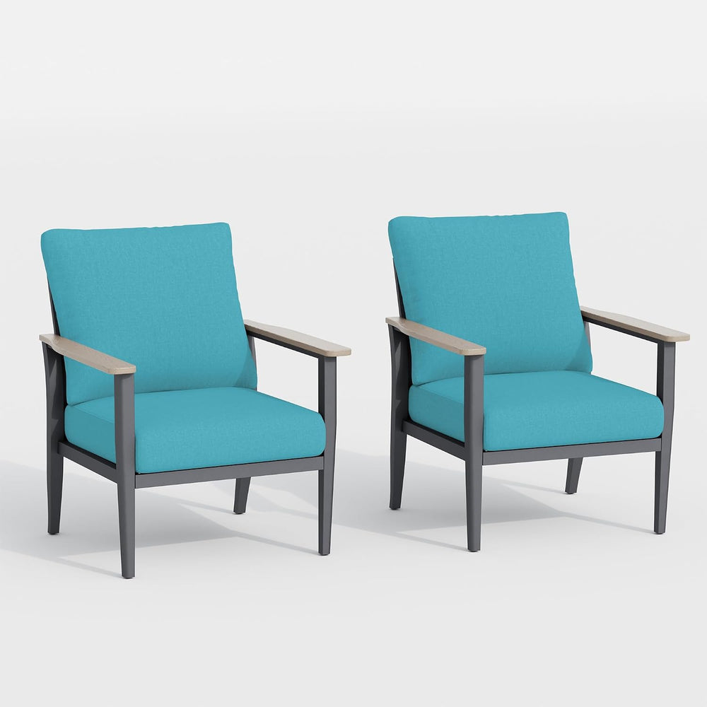 Aluminum Outdoor Patio Furniture Set Sectional Sofa with Oversized seat