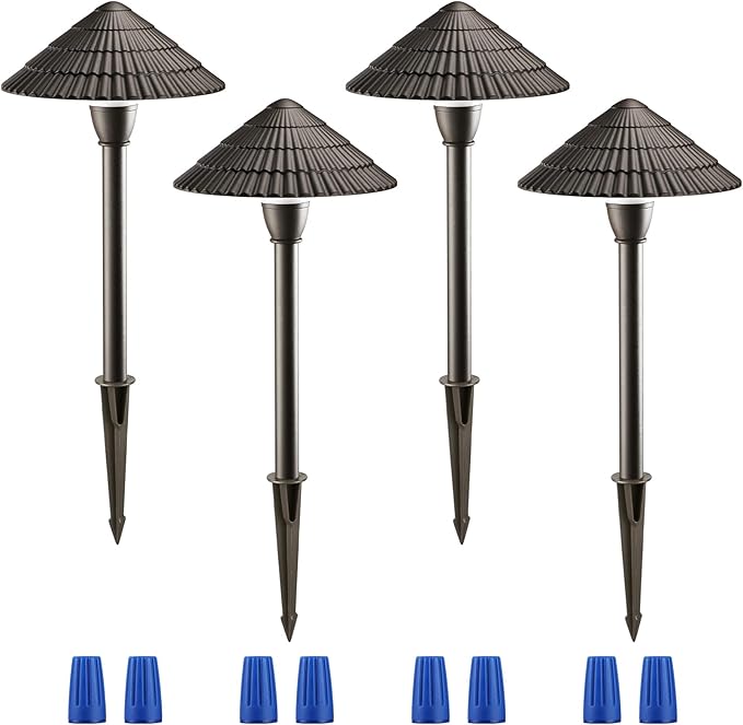 LEONLITE Low Voltage Landscape Lights, 3W 12V Pathway Lighting Wired, IP65 Wa...