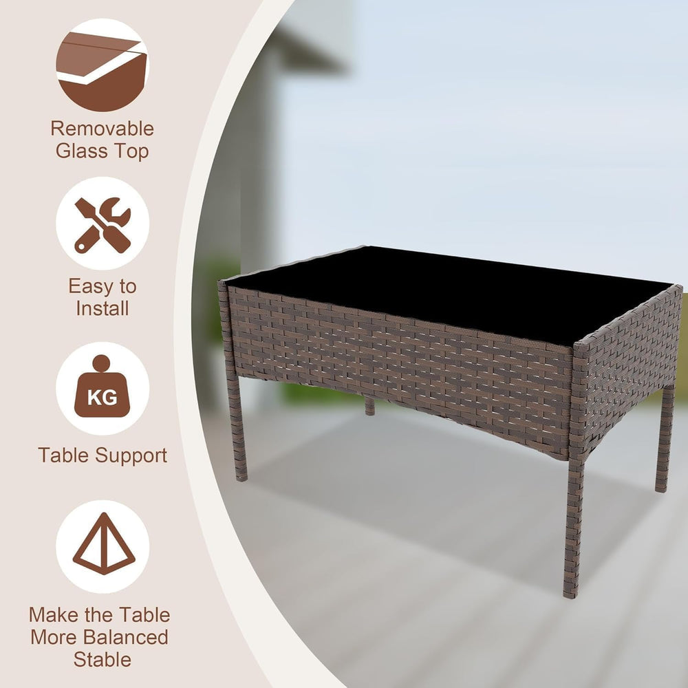 4 Piece Outdoor Patio Furniture Set