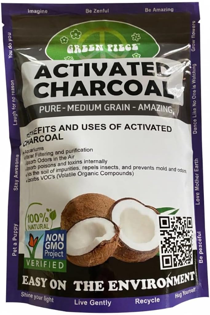 Green Piece Activated Charcoal Coarse Grain - 5 lb - Coconut Shell