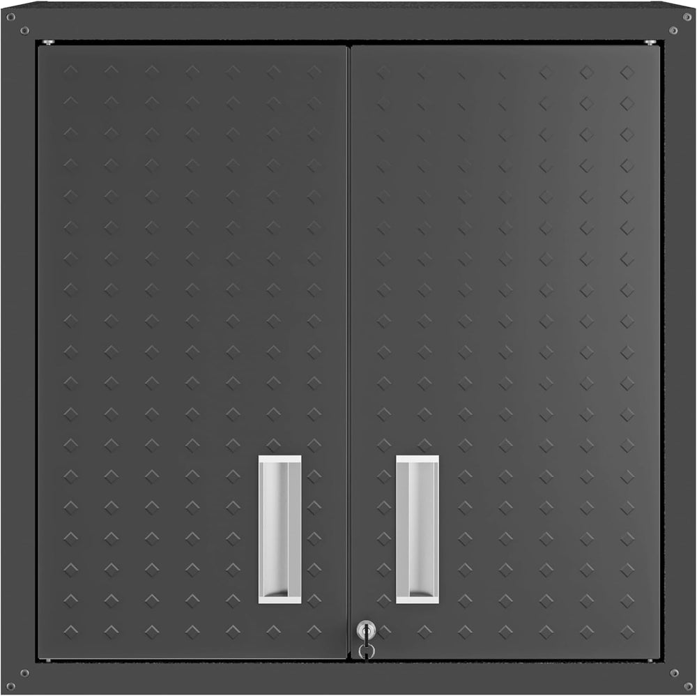 Manhattan Comfort Fortress Floating Garage Storage Cabinet with Adjustable Sh...