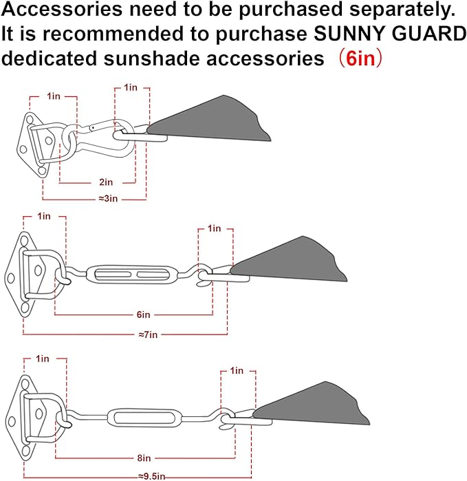 SUNNY GUARD Sun Shade Sail 10'x10'x10' Triangle Brown UV Block Su...