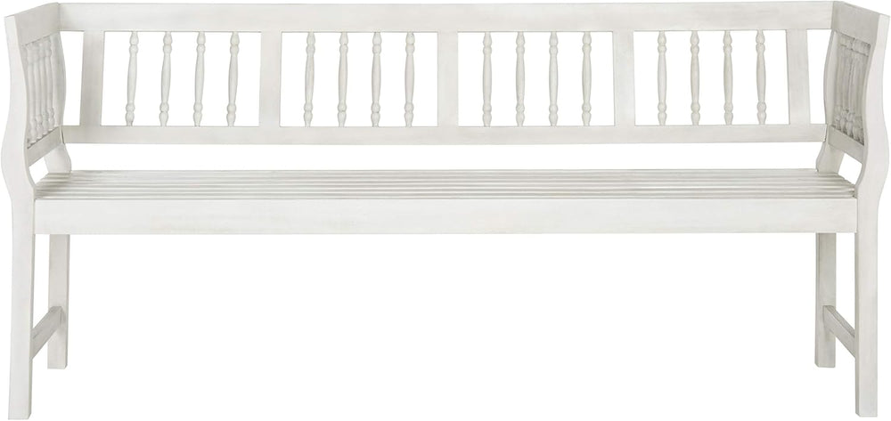 SAFAVIEH Outdoor Patio Furniture Collection – Brentwood Antique White Distres...