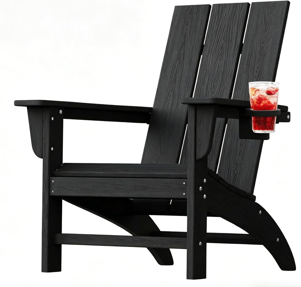 Poly Lumber Adirondack Chair with Cup Holder
