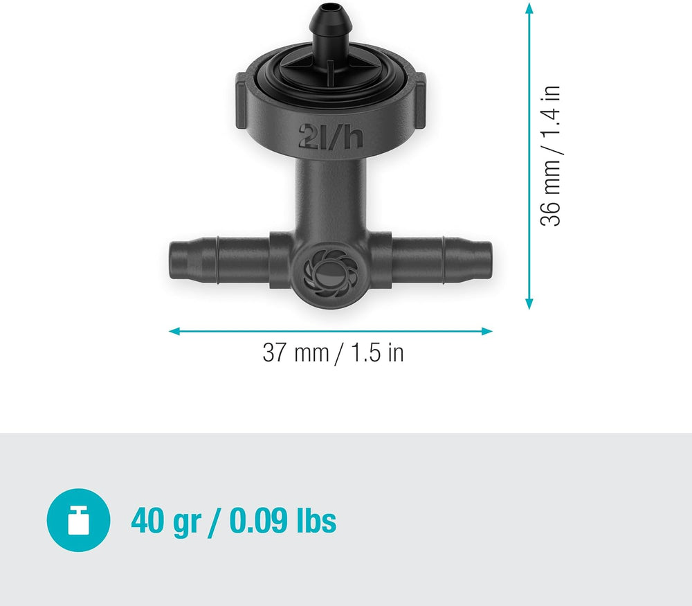 Gardena Micro-Drip-System Inline Drip Head, Pressure-equalising: Drip Head fo...