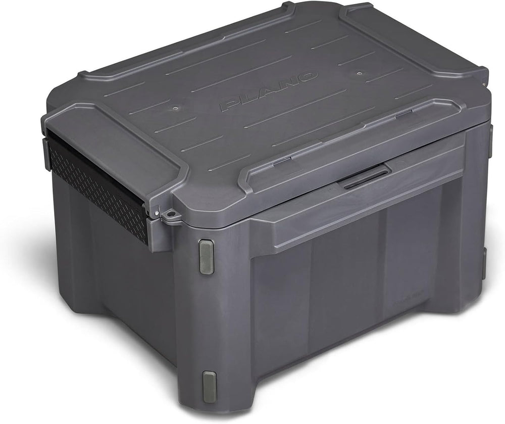 Plano GoNow Storage Trunk, Small, Charcoal, Season-Proof Stackable Gear Box w...
