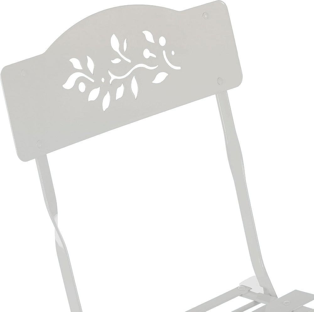 Alpine Corporation Indoor/Outdoor 3-Piece Bistro Set Folding Table and Chairs...