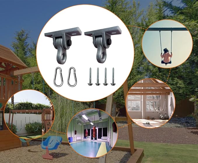 Heavy Duty Bronze Swing Hangers Screws Bolts Included Over 5000 lb Capacity P...