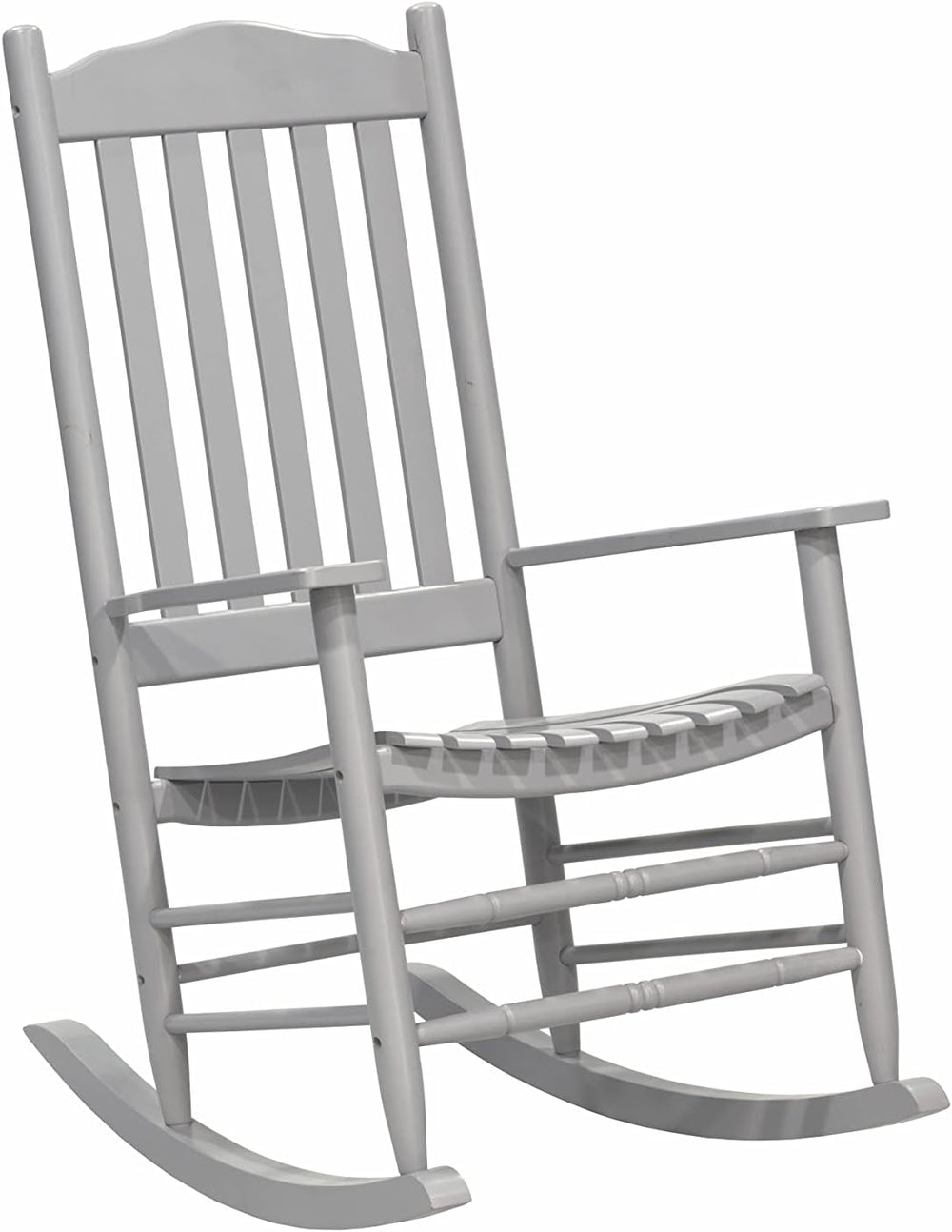 D&F Design Outdoor Rocking Rocker, Wood Rocking Chair with High Back and ...