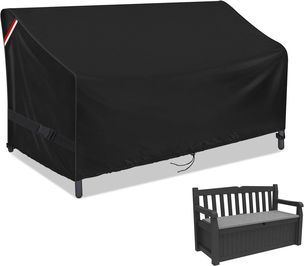 Outdoor Waterproof Loveseat Glider Bench Cover, 56"L x 25"W x 32&qu...