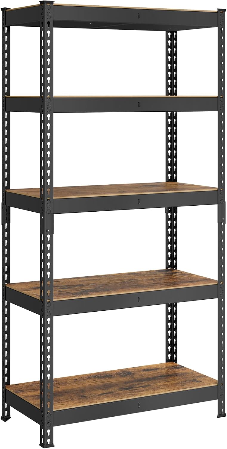 SONGMICS 5-Tier Boltless Storage Shelves, Adjustable, Load 2310 lb