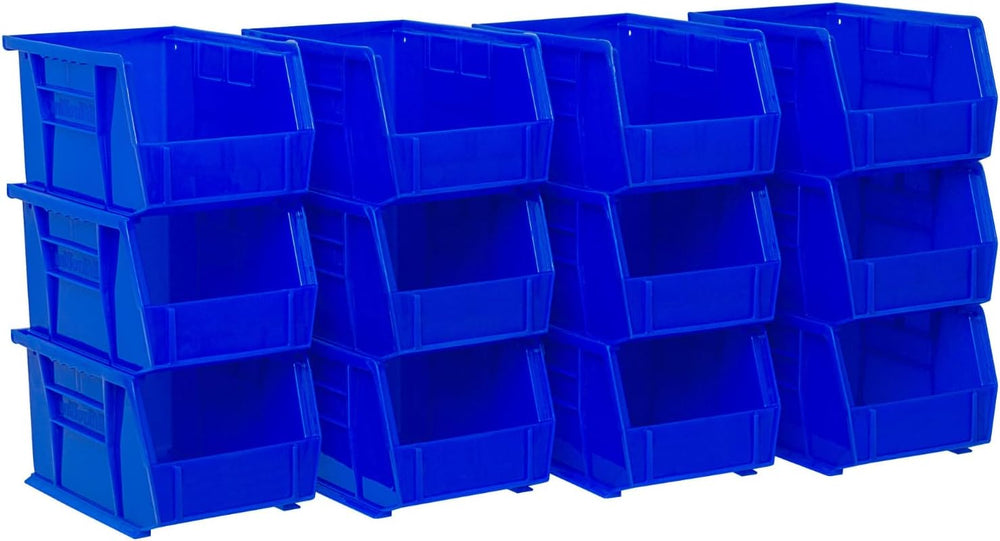 Akro-Mils 30237 AkroBins Plastic Storage Bins, 9"x6"x5", Blue,...