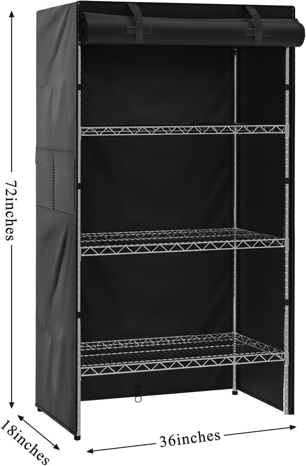 Waterproof Wire Shelving Cover,Dustproof Protection for Storage Racks,Ideal f...
