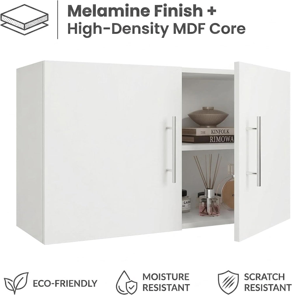 Wall Cabinet, 36" W x 12" D x 20" H Wooden Wall Mounted Storag...
