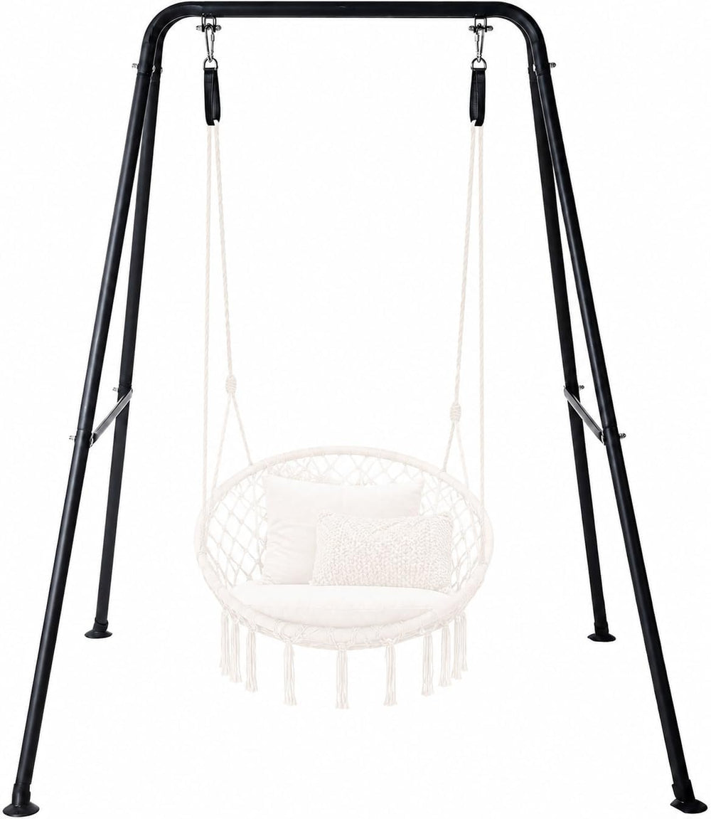 Hi-Na 440 lbs Hammock Chair Stand, Heavy Duty Foldable Swing Stand Frame, Ste...