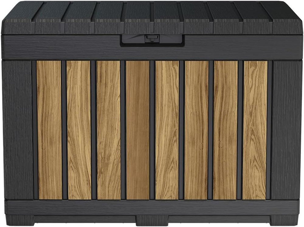 Keter Signature Collection 50 Gallon Resin Deck Box Organization and Storage ...