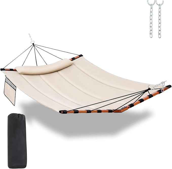 TegerDeger 12FT 2 Person Hammock Large Hammock 450LB Capacity with V Shaped H...
