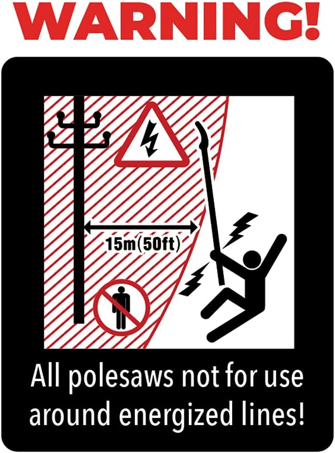 Notch 21' Sentei 4-Section Telescoping Aluminum Polesaw 15.4" (390mm...