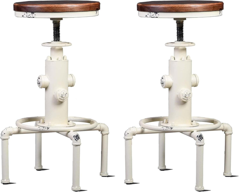 Topower 3 Piece Pub Bar Set, Antique White