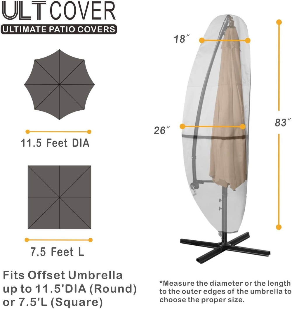 ULTCOVER Waterproof Patio Cantilever Offset Umbrella Cover