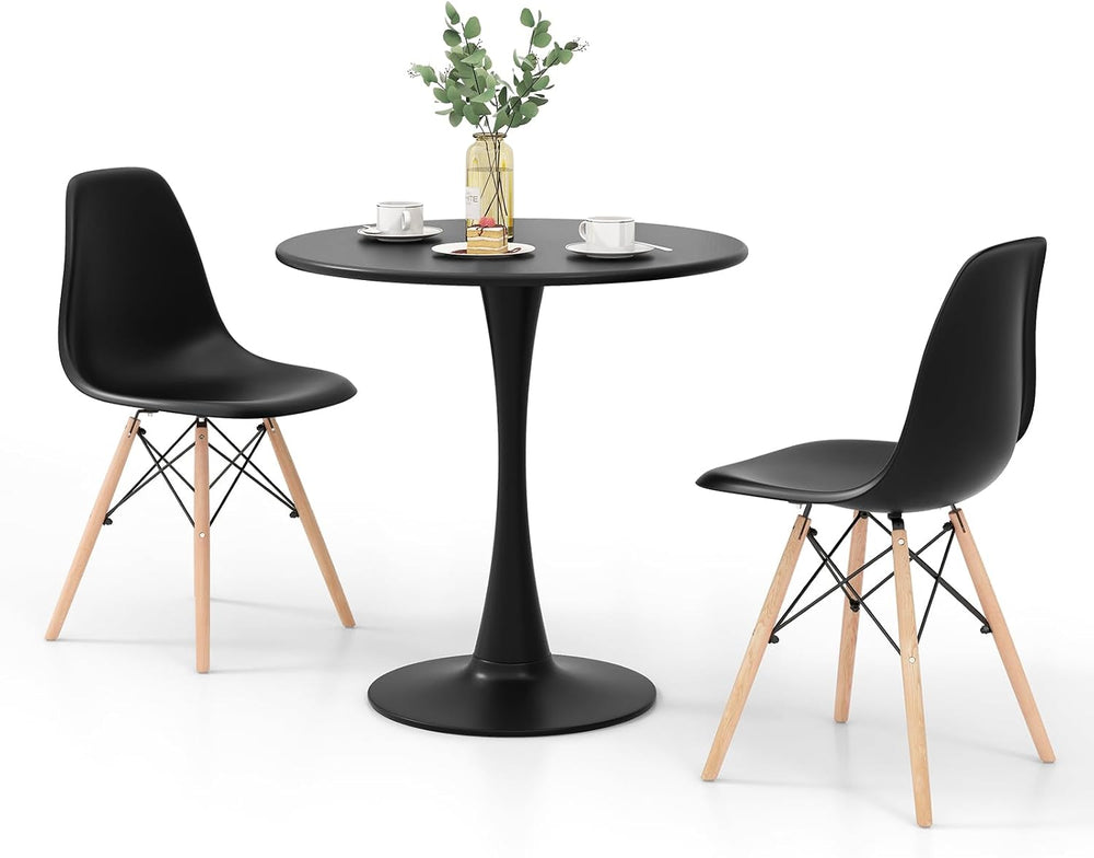 GIANTEX Round Dining Table Set for 2, 32" Kitchen Table and Chairs with ...