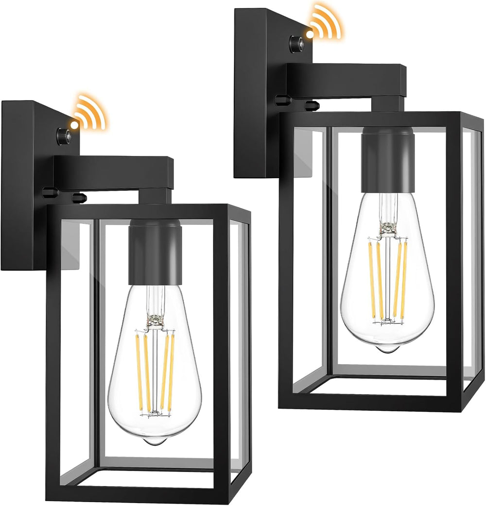 FOLKSMATE 2 Pack Dusk to Dawn Outdoor Wall Light Fixtures, Hardwired Anti‑Rus...