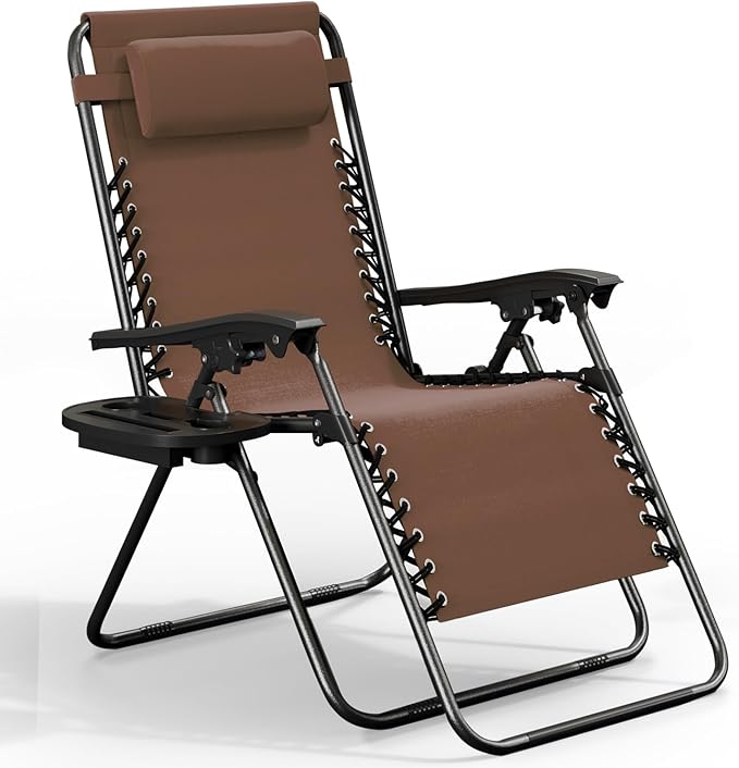 Nestl Zero Gravity Chairs, Portable Patio Lounge Chair Outdoor with Pillows &...