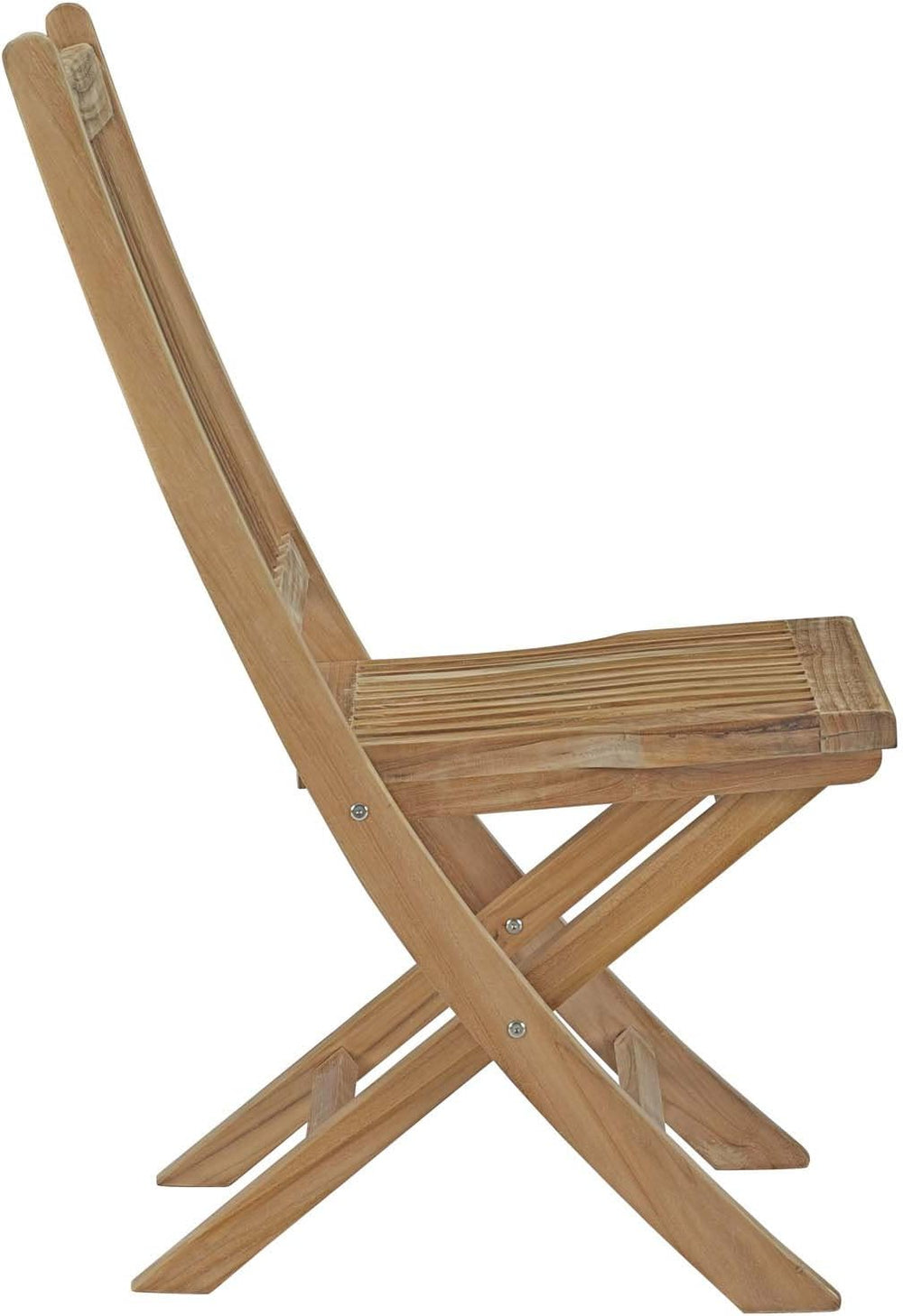 Modway EEI-2702-NAT Marina Premium Grade A Teak Wood Outdoor Patio Folding Ch...