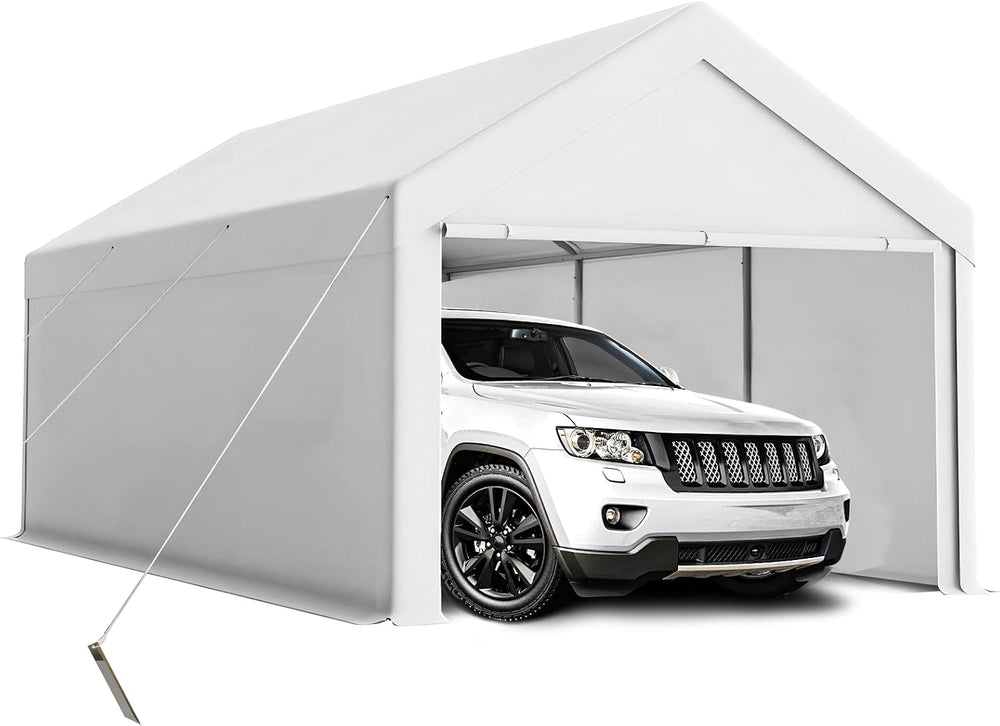 Carport 10x20ft Heavy Duty Canopy Storage Shed,Portable Garage Party Tent,Por...