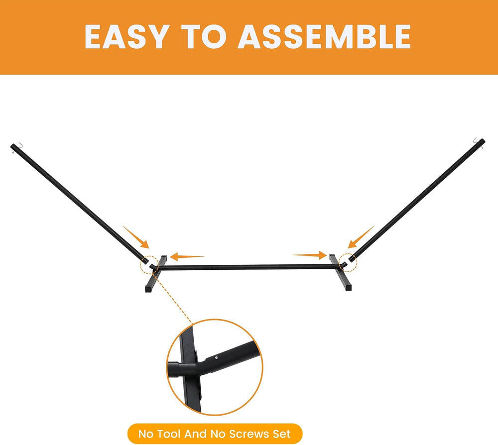 Lazy Daze Heavy Duty 13 Ft Hammock Stand with Hooks and Chains for Outdoor