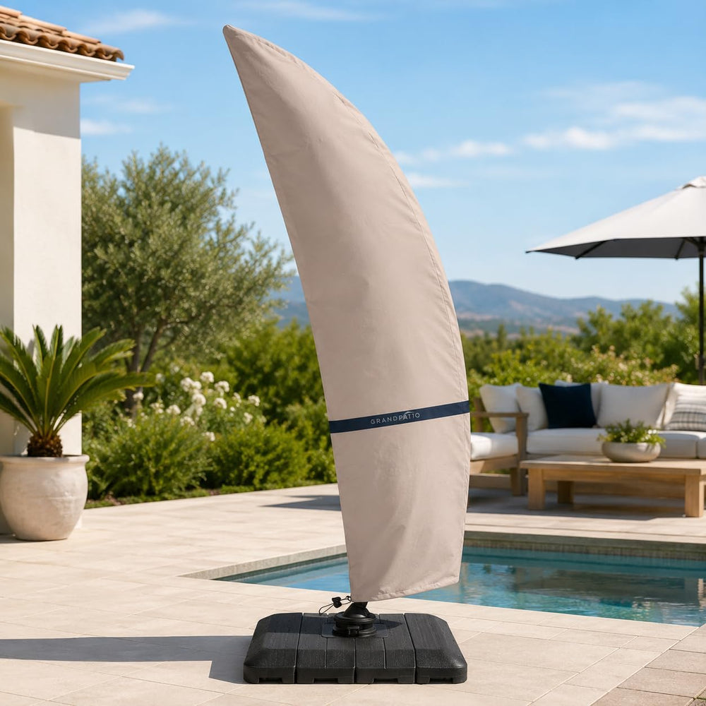 Grand Patio Deluxe Patio Umbrella Cover for 9 to 12 FT Offset Umbrella with C...
