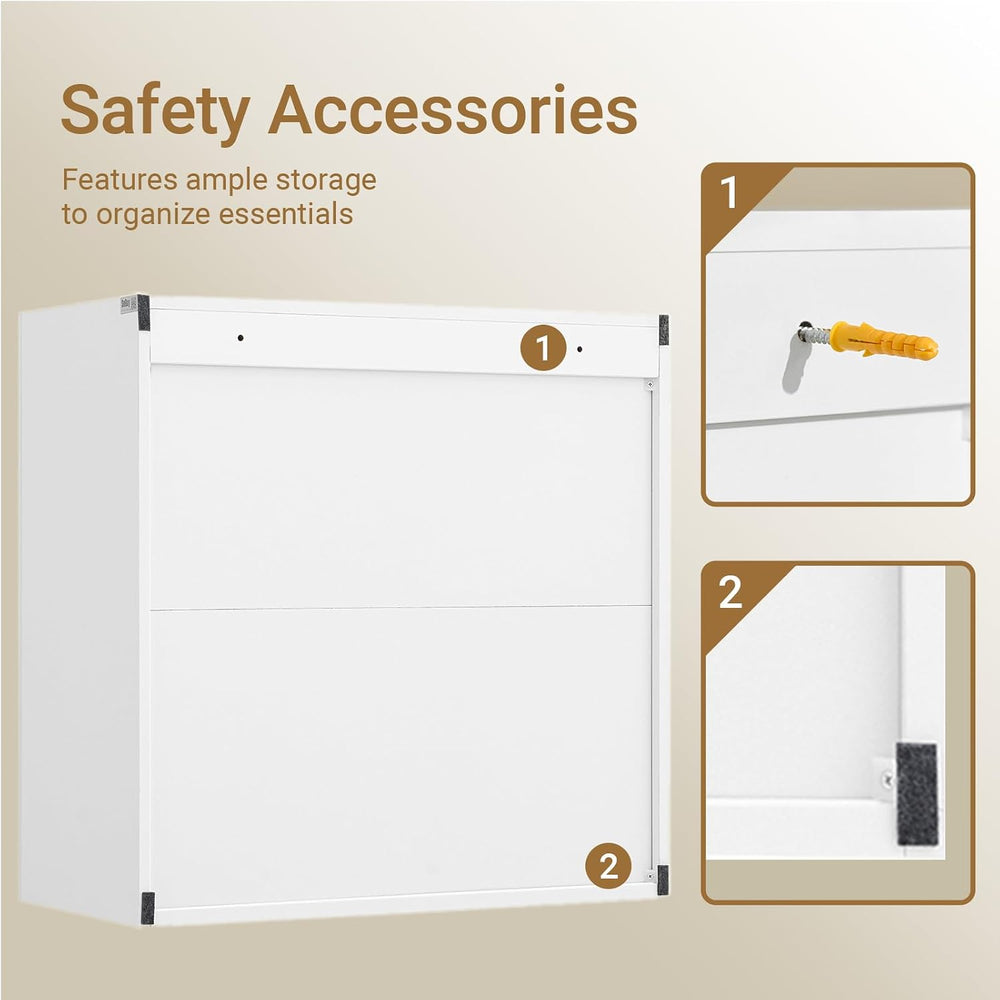 SoBuy Wall Cabinet, Over Toilet Storage Cabinet, Medicine Cabinet with Shelf,...