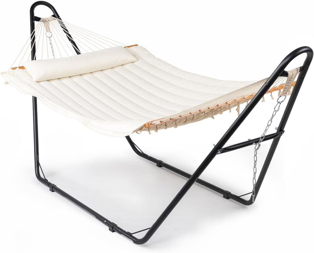 2026 Upgraded-ONCLOUD Hammock with Stand for Outsides, Heavy Duty Adjustable ...