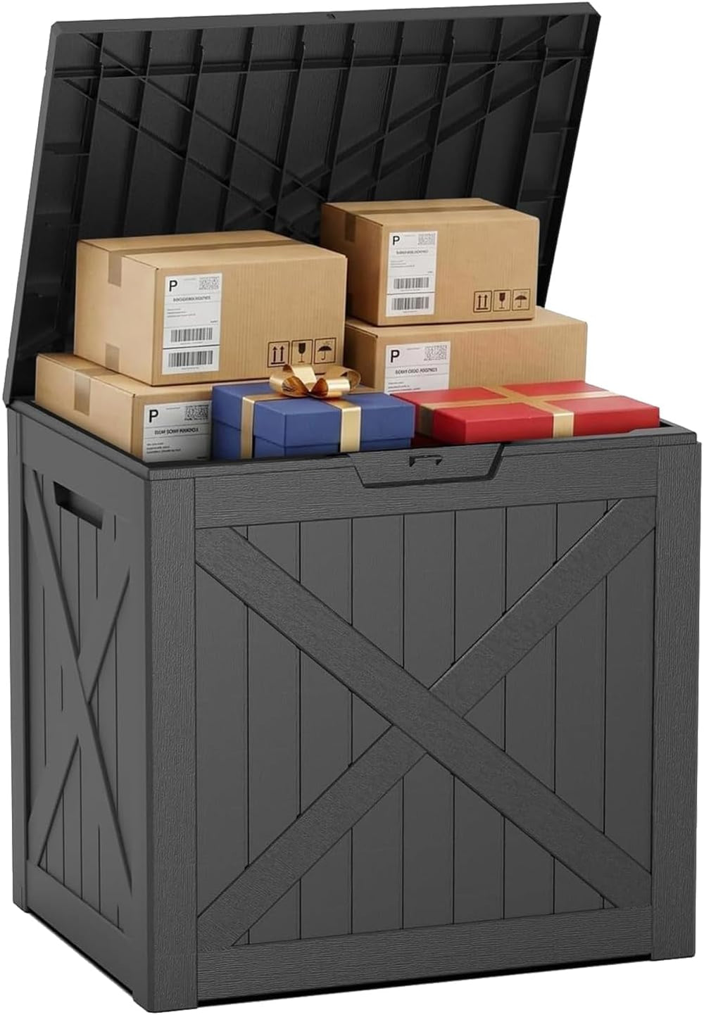 45 Gal Lockable Package Delivery Box Waterproof Outdoor Storage Box