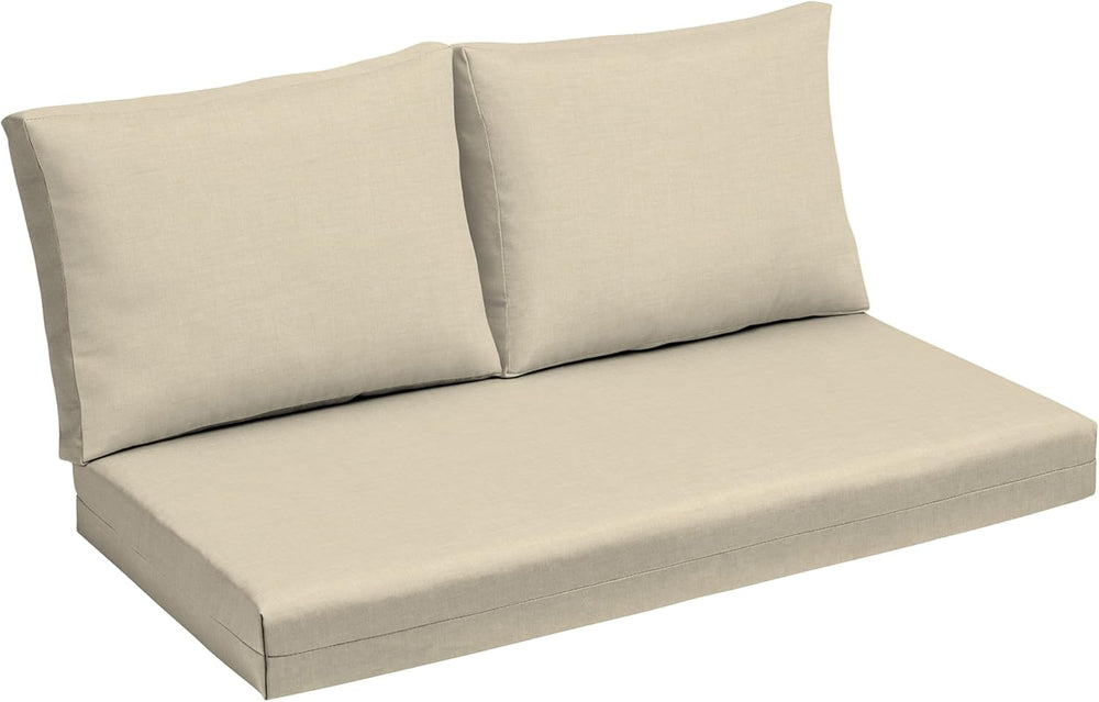 Arden Selections Outdoor Loveseat Cushion Set, 48 x 24, Water Repellent, Fade...