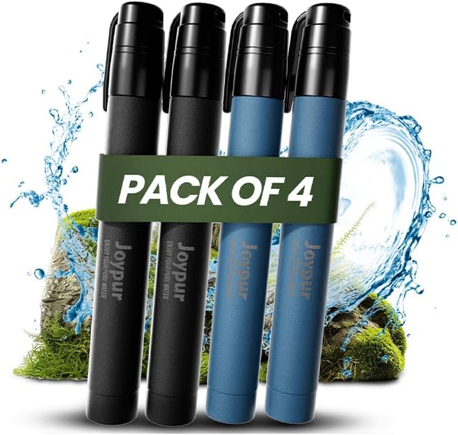 Portable Water Filter Straw Survival, Essential Camping & Hiking Gear, Wa...