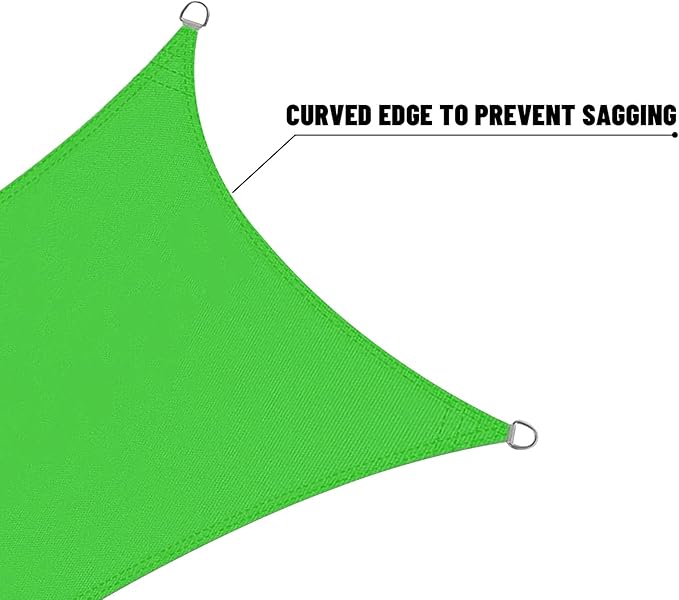 LOVE STORY Right Triangle 8'x9'x12' Waterproof Sun Shade Sail Can...