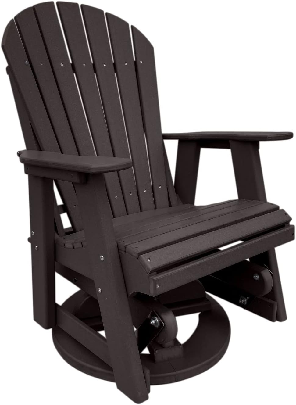 Phat Tommy Glider for Outside Patio - Outdoor Swivel Glider Chair - Poly Outd...