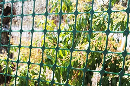 TENAX Garden Fence - Green Plastic Mesh, Durable Outdoor Fencing - 4 x 50 Ft ...