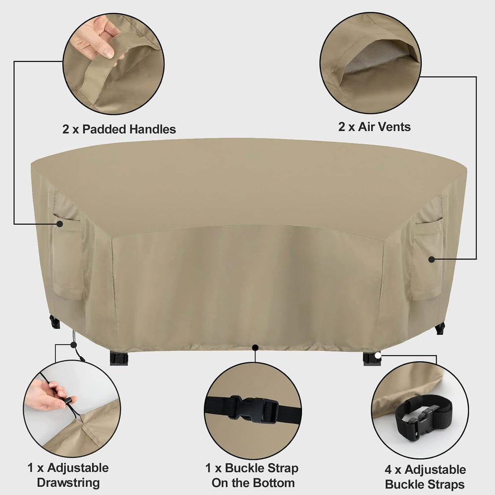 OutdoorLines Waterproof Curved Outdoor Sectional Cover