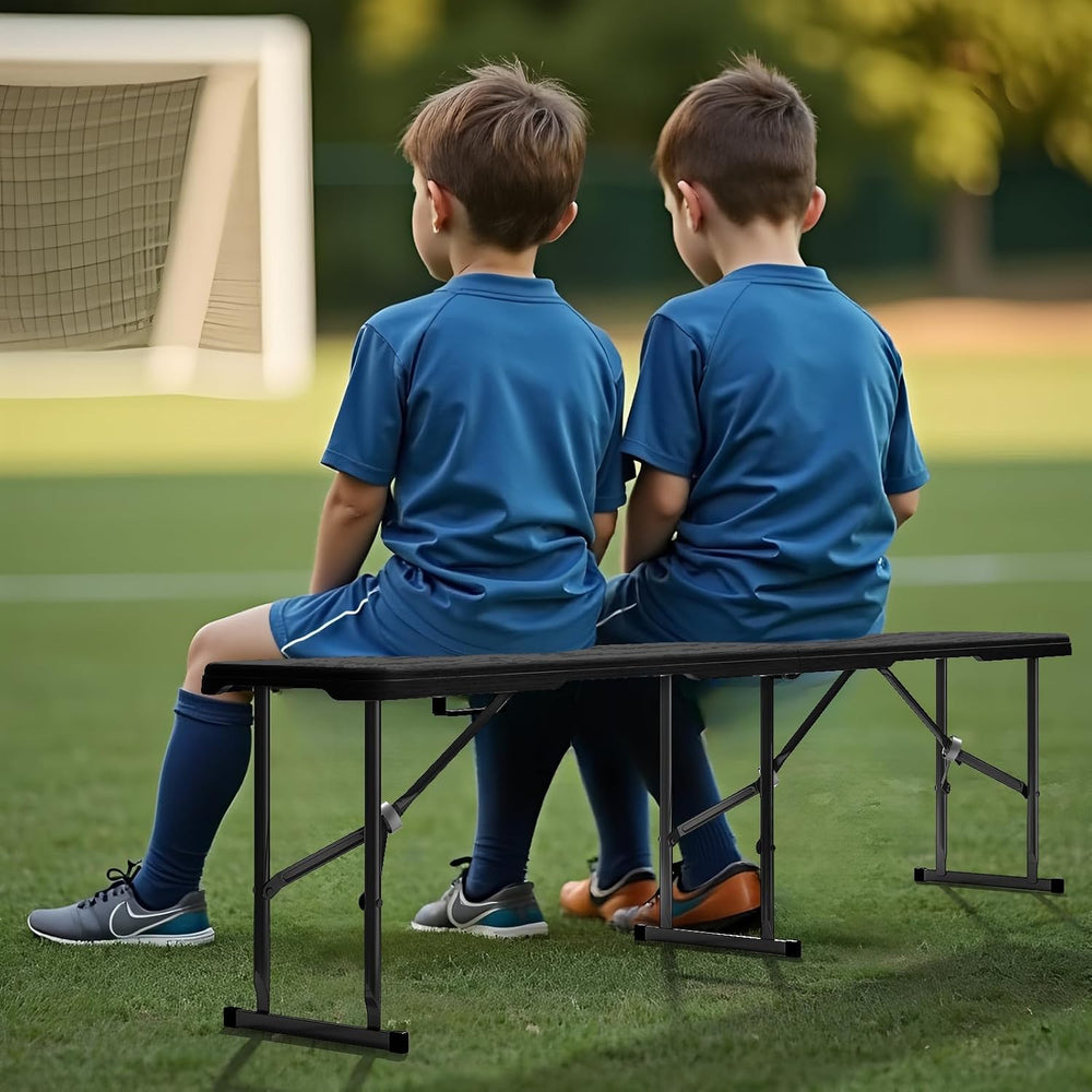 4 Pack 6ft Folding Bench for Picnic Party Camping, 650lbs Capacity