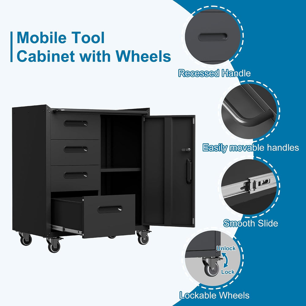 10-Piece Garage Storage Cabinets System Heavy Duty Workshop Set