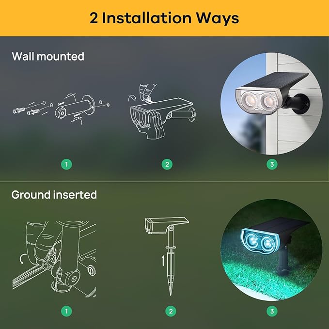 Linkind Solar Lights Outdoor StarRayS, Color Changing Solar Spot Lights, IP67...