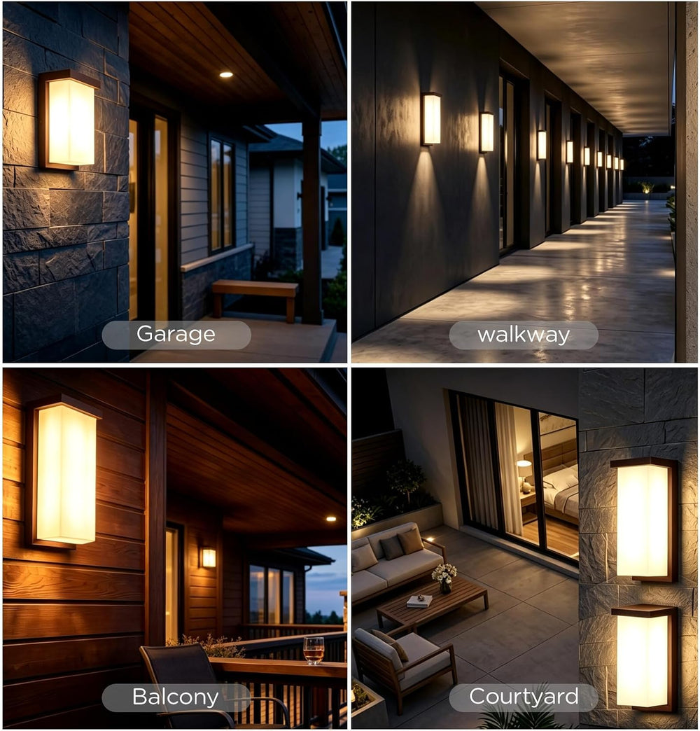 Outdoor Wall Light Sconce 14 Inch, IP66 Waterproof, 2640LM Brightness, 3CCT